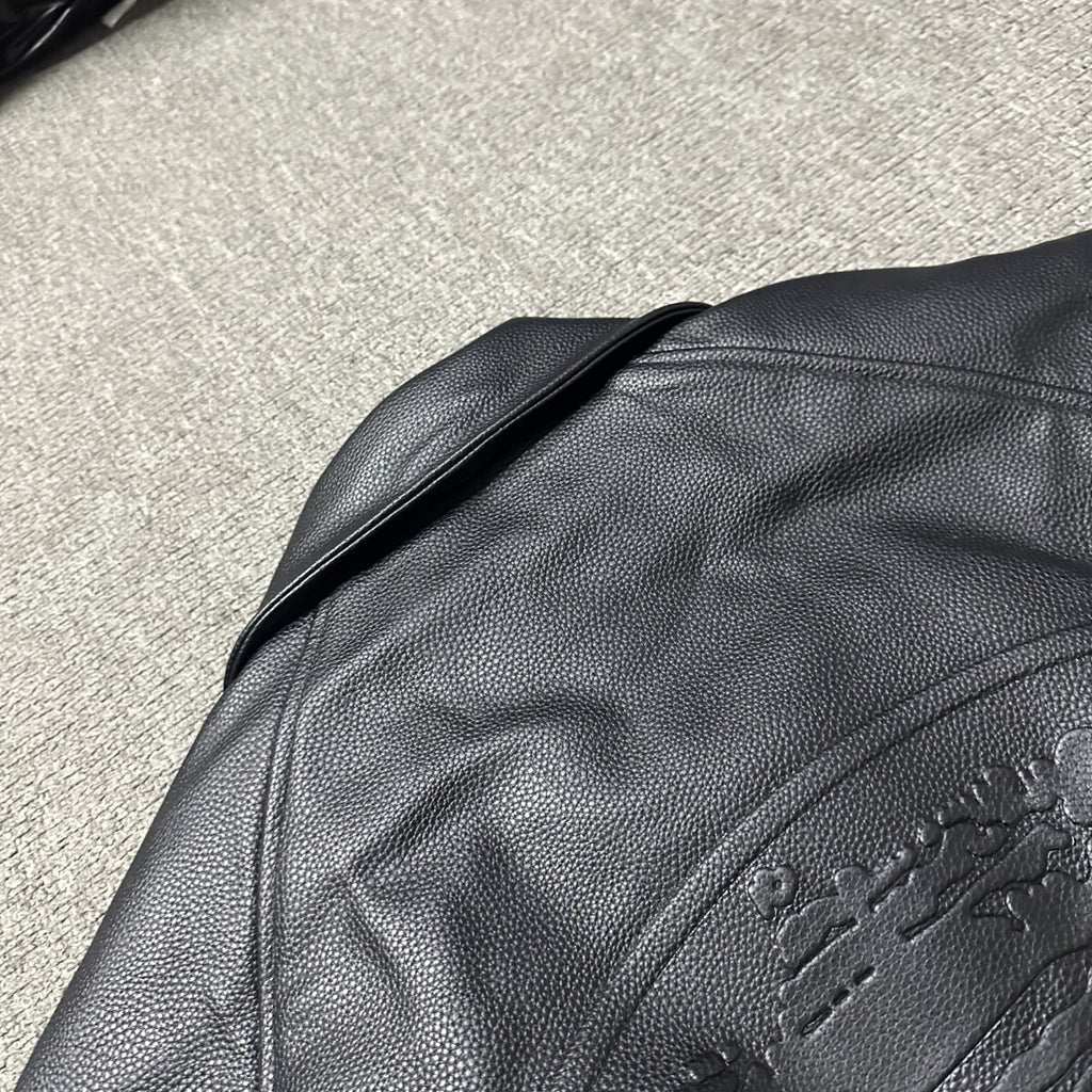 Corteiz Da Skydive Leather Jacket – Premium Leather Bomber