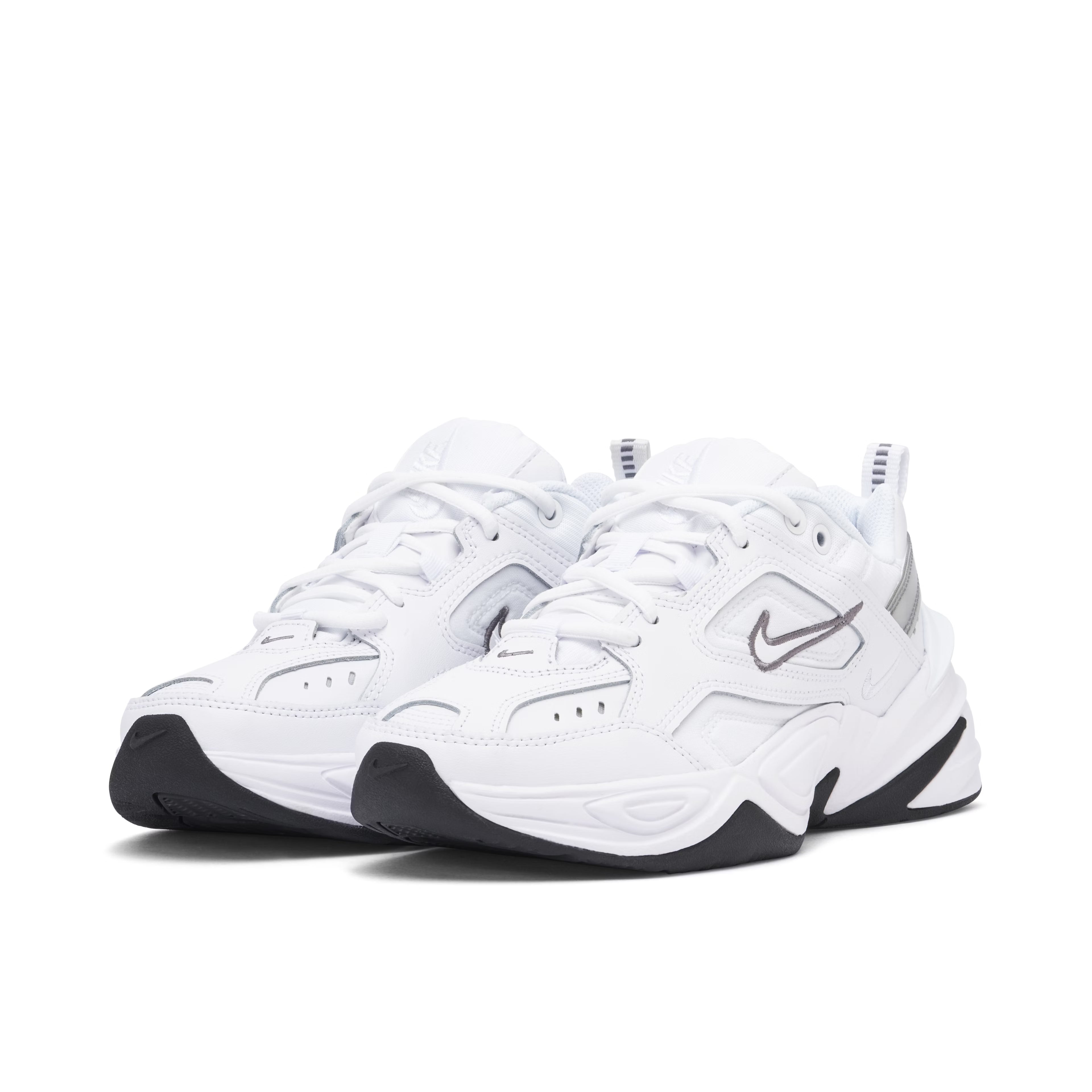 Nike M2K Tekno 'Triple White with Black Accents'