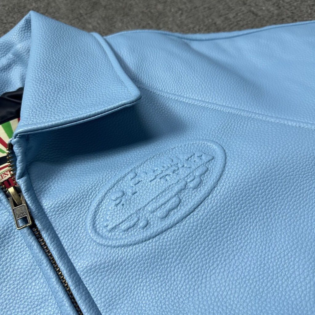 Corteiz Da Skydive Leather Jacket – Premium Leather Bomber