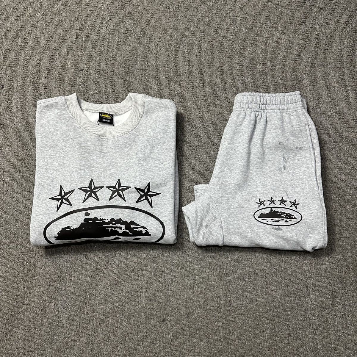 Corteiz (CRTZ) 4Star Globe Sweatshirt & Shorts Set