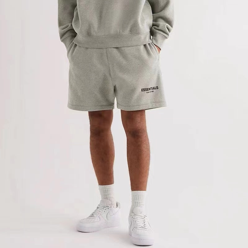Fear of God Essentials Sweat Shorts – Light Heather Grey.