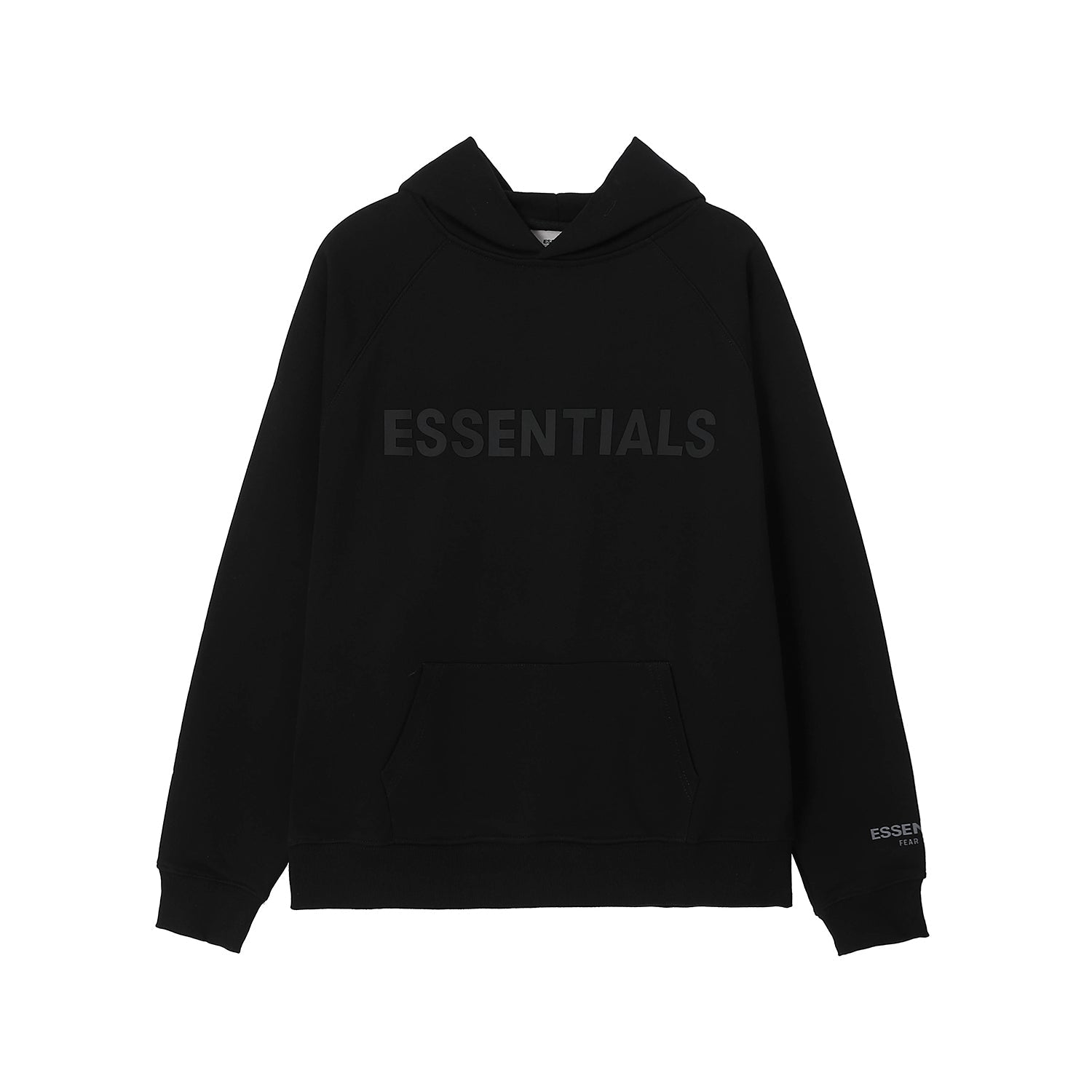 Fear of God ESSENTIALS Hoodie – Black (Tonal Logo)