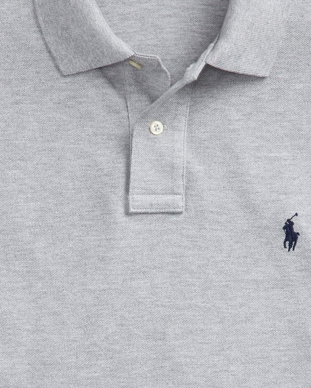 The Iconic Mesh Polo Shirt (Grey/Navy)