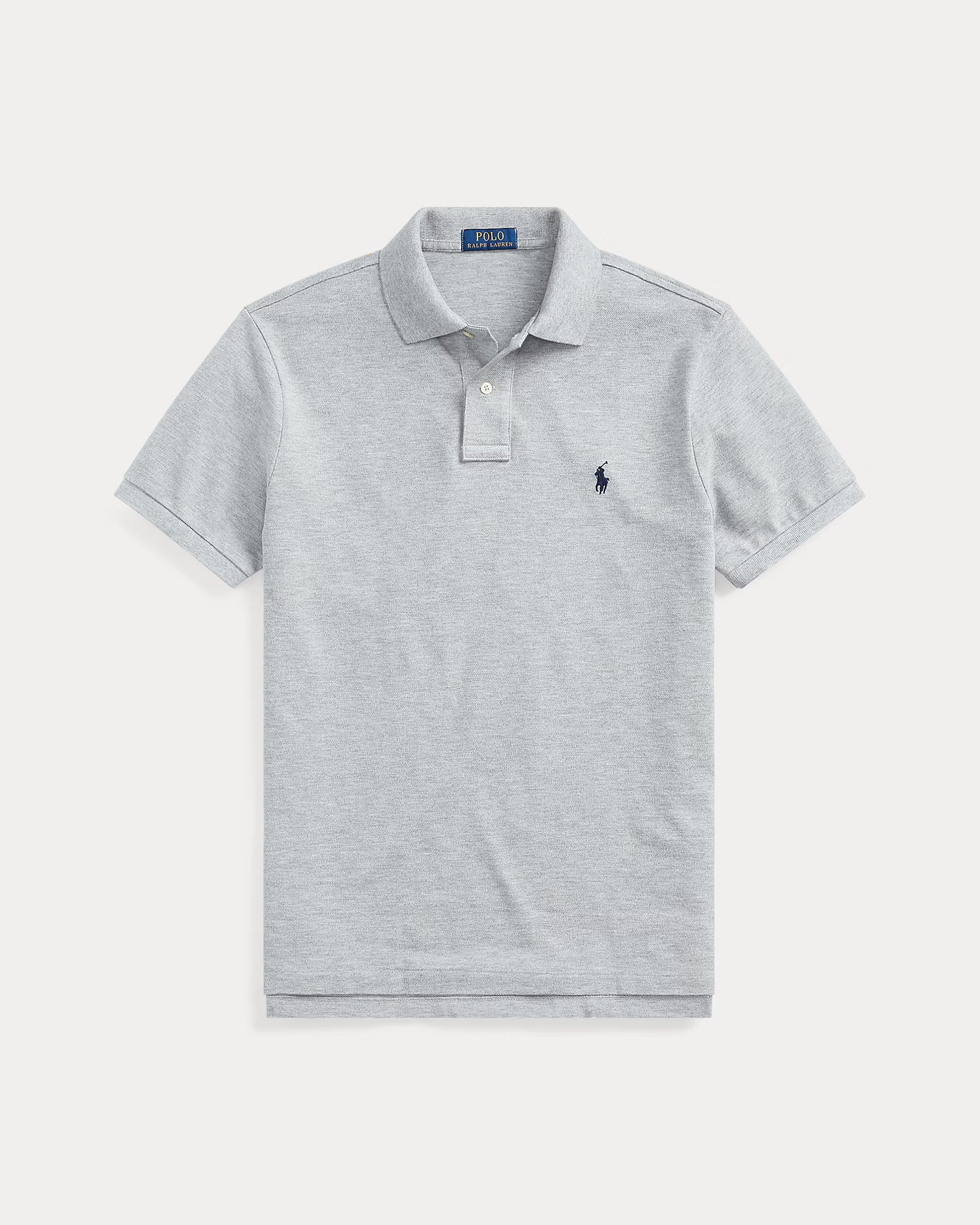 The Iconic Mesh Polo Shirt (Grey/Navy)