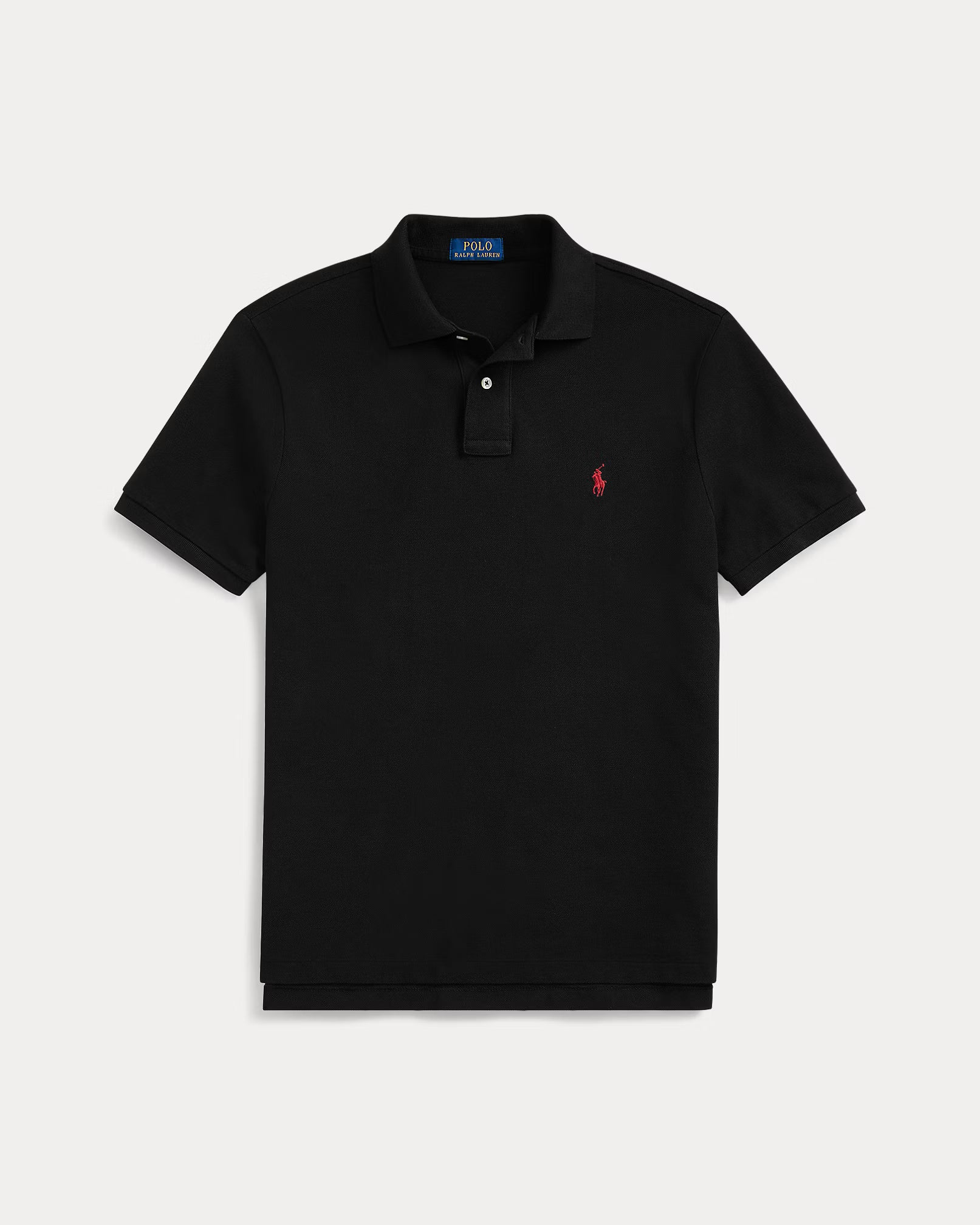 The Iconic Mesh Polo Shirt (Black/Red)