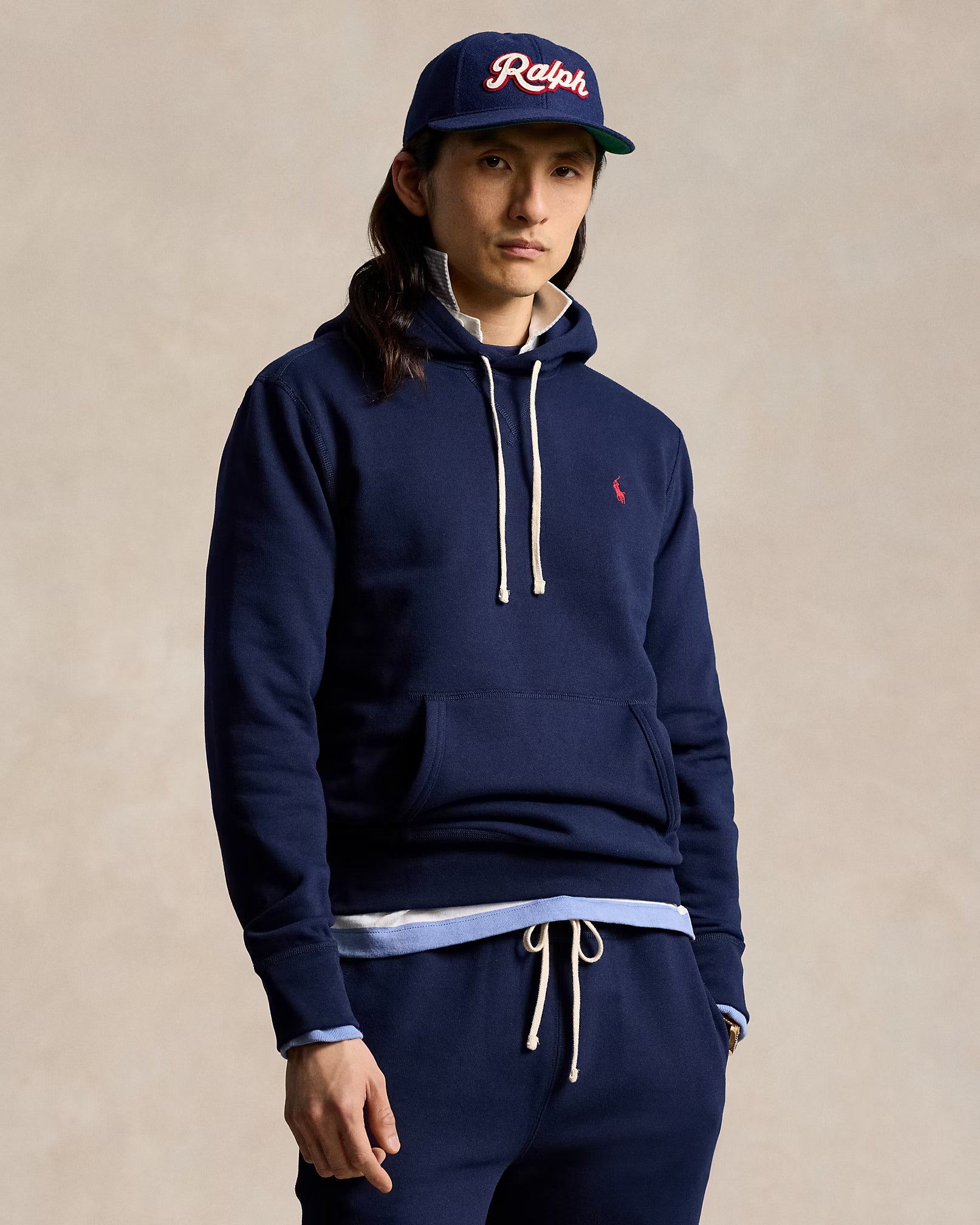 The RL Fleece Hoodie (Navy Blue)