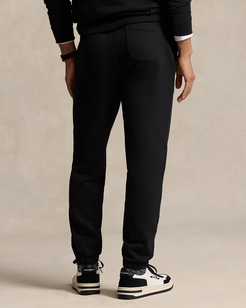 The RL Fleece Tracksuit Bottoms (Black)