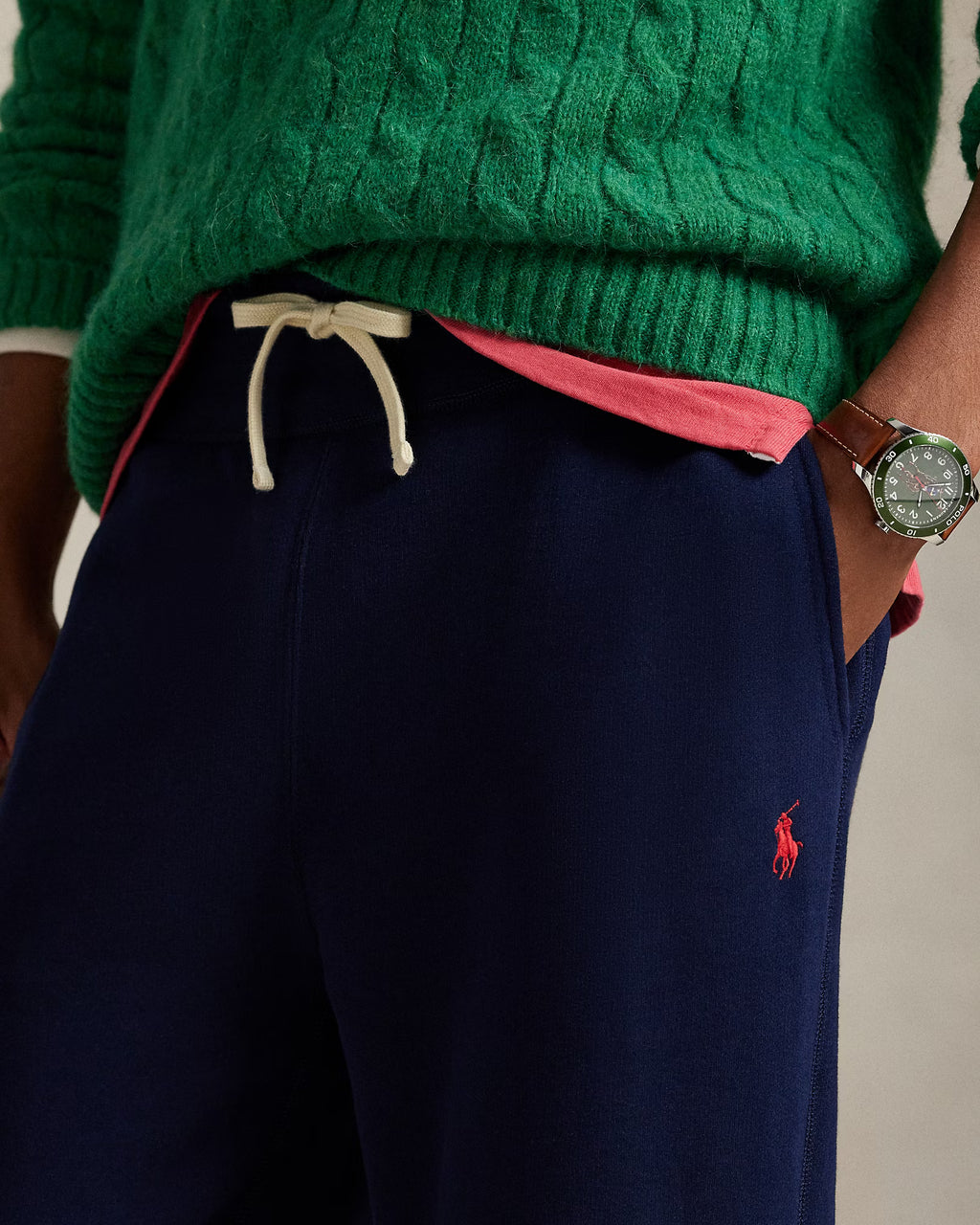 The RL Fleece Tracksuit Bottoms (Blue)